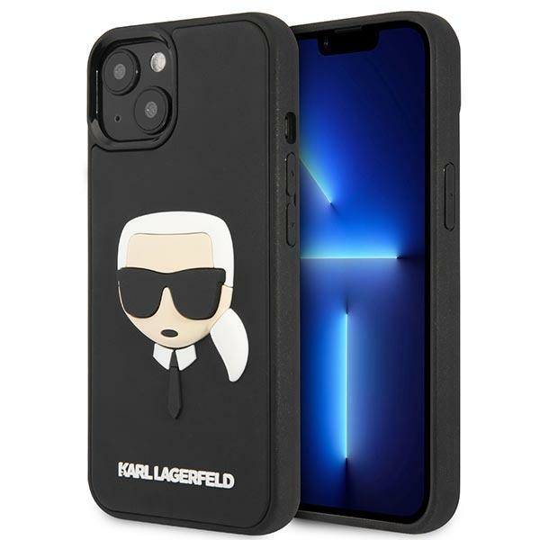 Etui KARL LAGERFELD Apple iPhone 14 Plus 3D Rubber Karl`s Head Czarny Hardcase